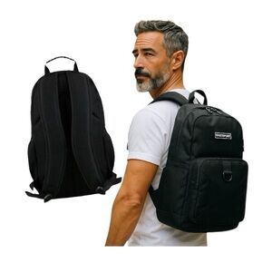 Eastport Emerson Modern Black Backpack with Versatile Design